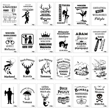 KARAFKA SKRZYNKA 2 SZKLANKI Z GRAWEREM DO WHISKY 2 PODKŁADKI POD SZKLANKĘ