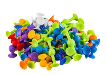 СИЛИКОНОВЫЕ ПРИСОСКИ СТРОИТЕЛЬНЫЕ БЛОКИ 96 шт.