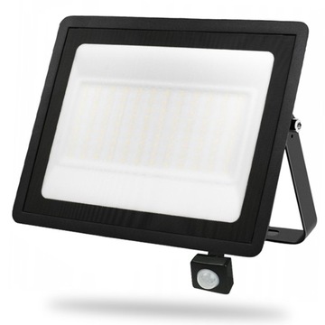 NAŚWIETLACZ HALOGEN REFKLETOR LAMPA LED CZUJKA RUCHU ZMIERZCHU IP65 100W