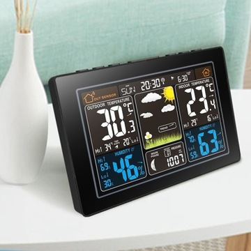 БЕСПРОВОДНАЯ ПОГОДНАЯ СТАНЦИЯ ПОГОДА DCF ГИГРОМЕТР