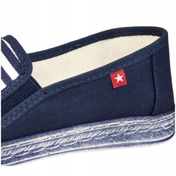 Tenisówki trampki damskie Big Star granatowe espadryle HH276002 38