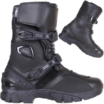 Buty motocyklowe HUSAR ADVENTURE turystyczne black