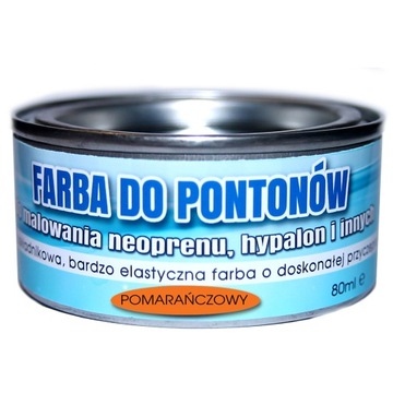 FARBA DO PONTONÓW GUMY NEOPRENU HYPALON POMARAŃCZ