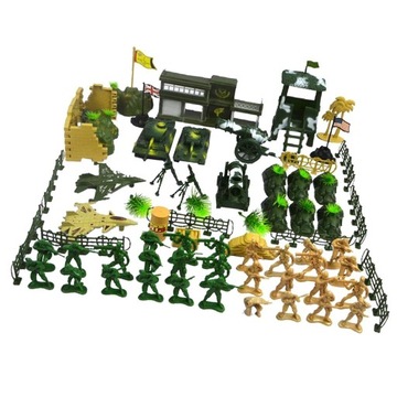 90pcs Base Set Playset 5cm Men Action Figures &