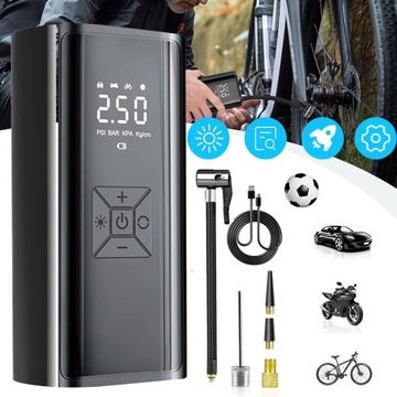 150PSI ELEKTRYCZNA POMPKA DO OPON SAMOCHODOWYCH, ROWERÓW, MOTOCYKLI I PIŁEK