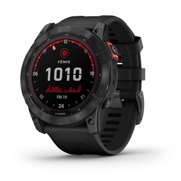 Garmin Fenix 7X Solar, czarny z czarnym paskiem, rozmiar 51mm
