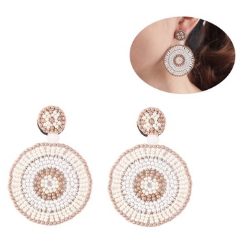 СЕРЬГИ МИСС БЕЛЫЙ РИС ИЗ БУСИН