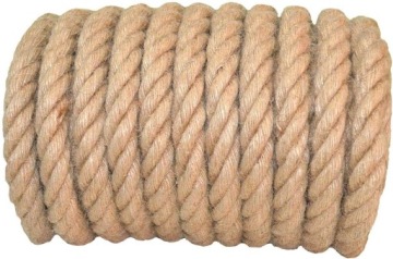 Веревка джутовая крученая по метру, 1м 30мм