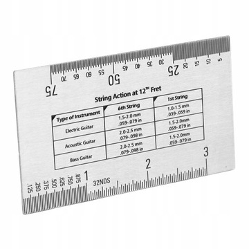 Измеритель действия струны Многофункциональная линейка для