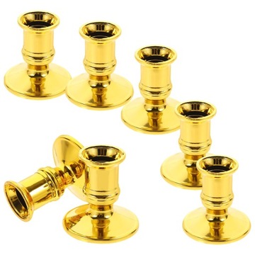 GOLD DECOR DEKOR GOSPODARSTWA DOMOWEGO PLASTIKOWE ŚWIECZNIKI