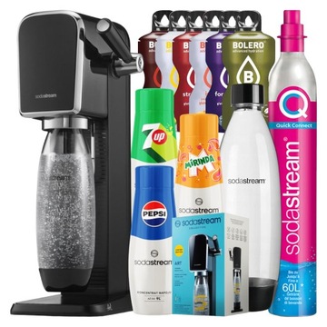 SATURATOR SODASTREAM DO WODY GAZOWANEJ DUŻY ZESTAW + GRATIS
