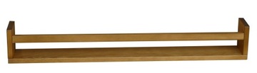 ДЛИННАЯ ДЕРЕВЯННАЯ ПОДВЕСНАЯ ПОЛКА ДЛЯ КНИГ 78 СМ ЦВЕТ ДУБ