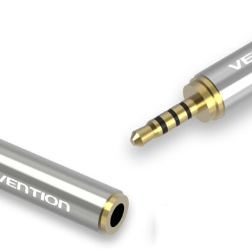 Аудиоадаптер Mini Jack 3,5 4-контактный — Micro Jack 2,5 Микрофон + наушники