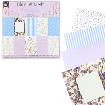 PAPIER KOLOROWY OZDOBNY ZESTAW PAPIERÓW 15x15 cm 30 ARKUSZY SCRAPBOOKING