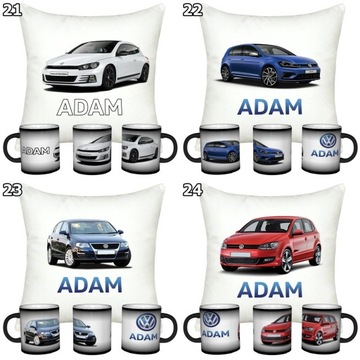VOLKSWAGEN MAGIC КРУЖКА + ПОДУШКА + НАБОР ИМЕНИ