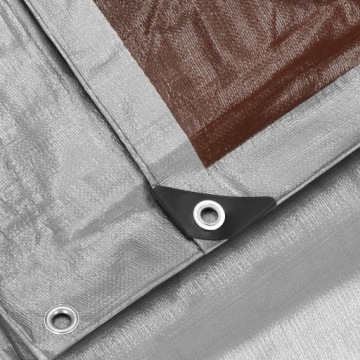 КРЕЗЕНТ 4x8м СЕРЫЙ УСИЛЕННЫЙ 210G ПРОЧНОЕ ПОКРЫТИЕ ТОЛЩАЯ ПЛАСТИНА