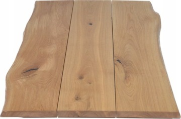 Blat dębowy surowy lite deski oflis 200x100x4cm
