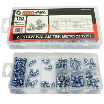ZESTAW KALAMITEK METRYCZNYCH 110 szt Solidne Zestaw Kalamitka