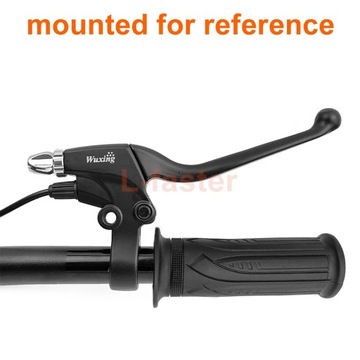 One Pair Electric Brake Lever With Rearview Mirror Hole M8 Black Cut Power