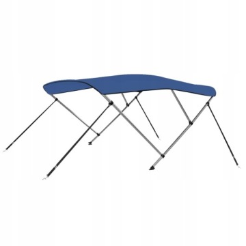 vidaXL Bimini, навес для лодки с 3 арками, синий, 183x140x137 см