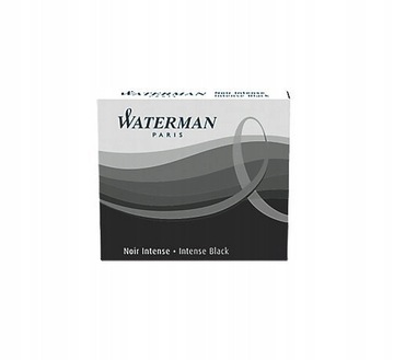 WATERMAN ATRAMENT CZARNY TUSZ DO PIÓR NABOJE WKŁAD