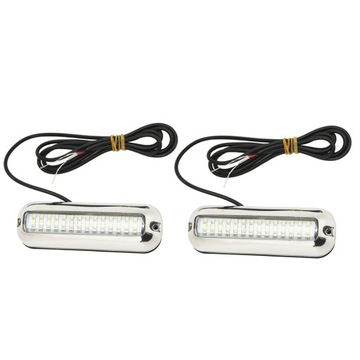 PODWODNE ŚWIATŁO DO ŁODZI WODOODPORNOŚĆ IP68 42LED NIEBIESKIE ŚWIATŁO