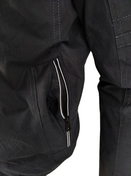 КУРТКА МУЖСКАЯ ПРОСТАЯ В РЕБКУ, ПЕРЕХОДНЫЙ ХЛОПОК 2348 XXL 2XL