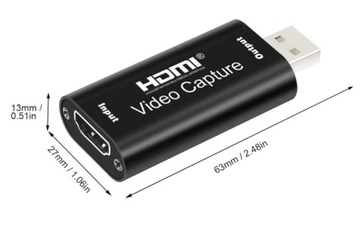 Видеозахват HDMI USB-карта видеозахвата для ПК, ноутбука, видеоигры