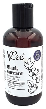 VCEE OLEJEK DO MASAŻU CZARNA PORZECZKA & ŻURAWINA 200 ML