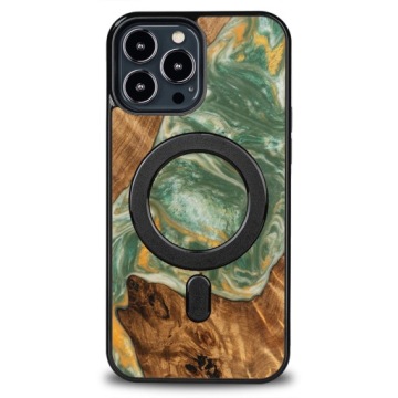 Pouzdro Bewood Unique pro iPhone 13 Pro Max 4 Živly Voda s MagSafe