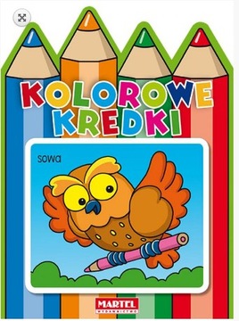 KOLOROWANKA malowanka Kolorowe kredki Sowa MAR-44