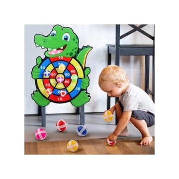 КРОКОДИЛ Мишень на липучке + Лук + Шарики Игрушки Для детей дартс дартс