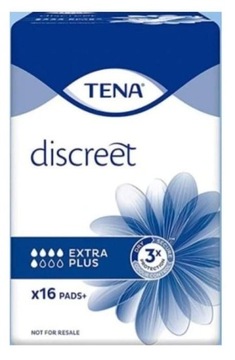 Tena Discreet Extra Plus wkładki urologiczne 16 sztuk extra chłonne