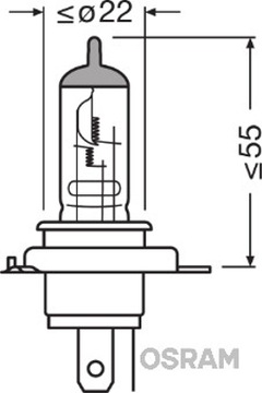 OSRAM 12 В HS1 35/35 Вт PX43T