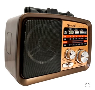 RADIO RETRO PRZENOŚNE KUCHENNE SIECIOWE BATERYJNE AKUMULATOR AM, FM, SW