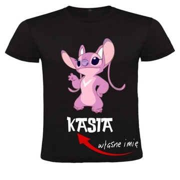 DZIECIĘCA KOSZULKA NA PREZENT LILO I STICH + Imię 5/6L
