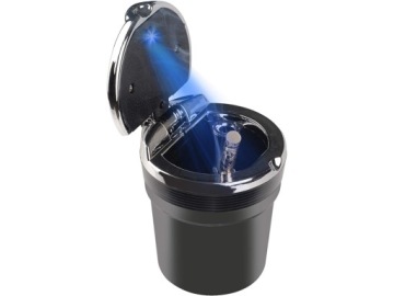 АВТОПЕПЕЛЬНИЦА СВЕТОДИОДНАЯ КОРЗИНА ВМЕСТО КРУЖКИ АВТОПЕПЕЛЬНИЦА ДЛЯ МУСОРА