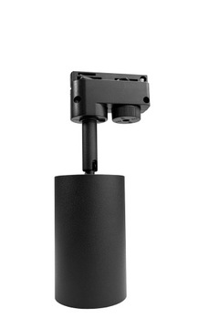 Reflektor szynowy GU10 LED czarny system 1 fazowy