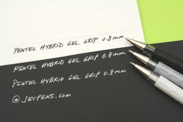 ГЕЛЬ РУЧКА PENTEL HYBRID K118, СЕРЕБРЯНЫЙ МЕТАЛЛИК