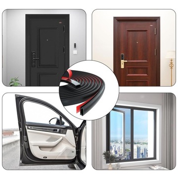 УПЛОТНИТЕЛЬ ДВЕРНОЙ САМОКЛЕЯЩИЙСЯ, 10М, ЛЕНТА УПЛОТНИТЕЛЬНАЯ ДЛЯ ДВЕРЕЙ, ОКОН