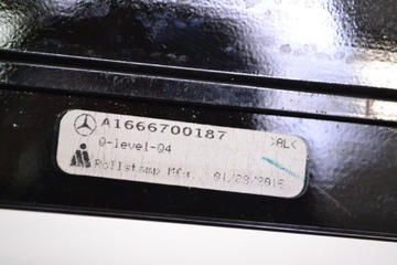 MERCEDES X166 GL450 2015 LHD LEVÝ SLOUPEK C VNĚJŠÍ LIŠTA ZAKONČENÉ