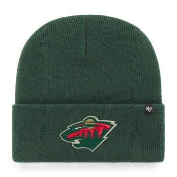 Czapka zimowa 47 Brand Haymaker NHL Minnesota Wild zielona