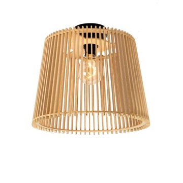 Wiejska lampa sufitowa zewnętrzna drewniana IP44 - Jayla
