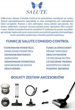ODKURZACZ SALUTE COMODO CONTROL PIORĄCY F. PRANIA