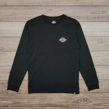 DICKIES Koszulka Longsleeve Męska Czarna Logowana r. M