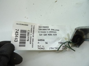 CITROEN C-CROSSER MOTOREK STĚRAČE ZADNÍ 1610366880