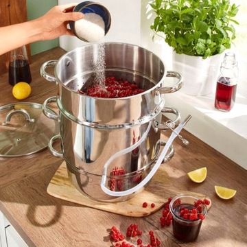 ПАРОВОКОВЫЖИМКА 5в1 НАБОР КАСТРЮЛОК ДЛЯ ГОТОВКИ СОКА И НЕ ТОЛЬКО 8л