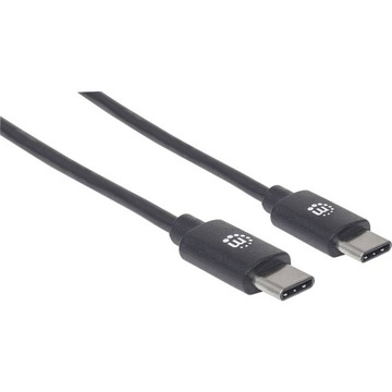 Manhattan 354882 kabel USB 3 m USB C Męska Czarny