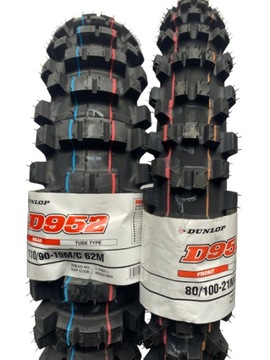 OPONY DUNLOP D952 110/90/19 80/100/21 CROSS ENDURO