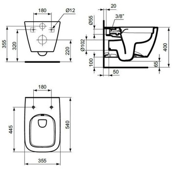 8в1 SET GEBERIT FRAME унитаз без оправы С ФУНКЦИЕЙ БИДЕ + смеситель